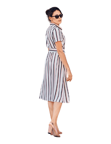 Striped Button Down Dress